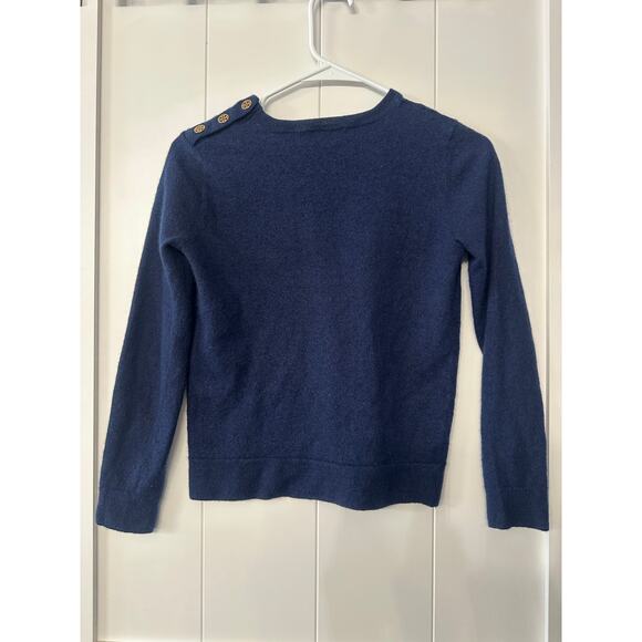 Tory Burch cashmere sweater in Navy size small petite - Picture 4 of 5